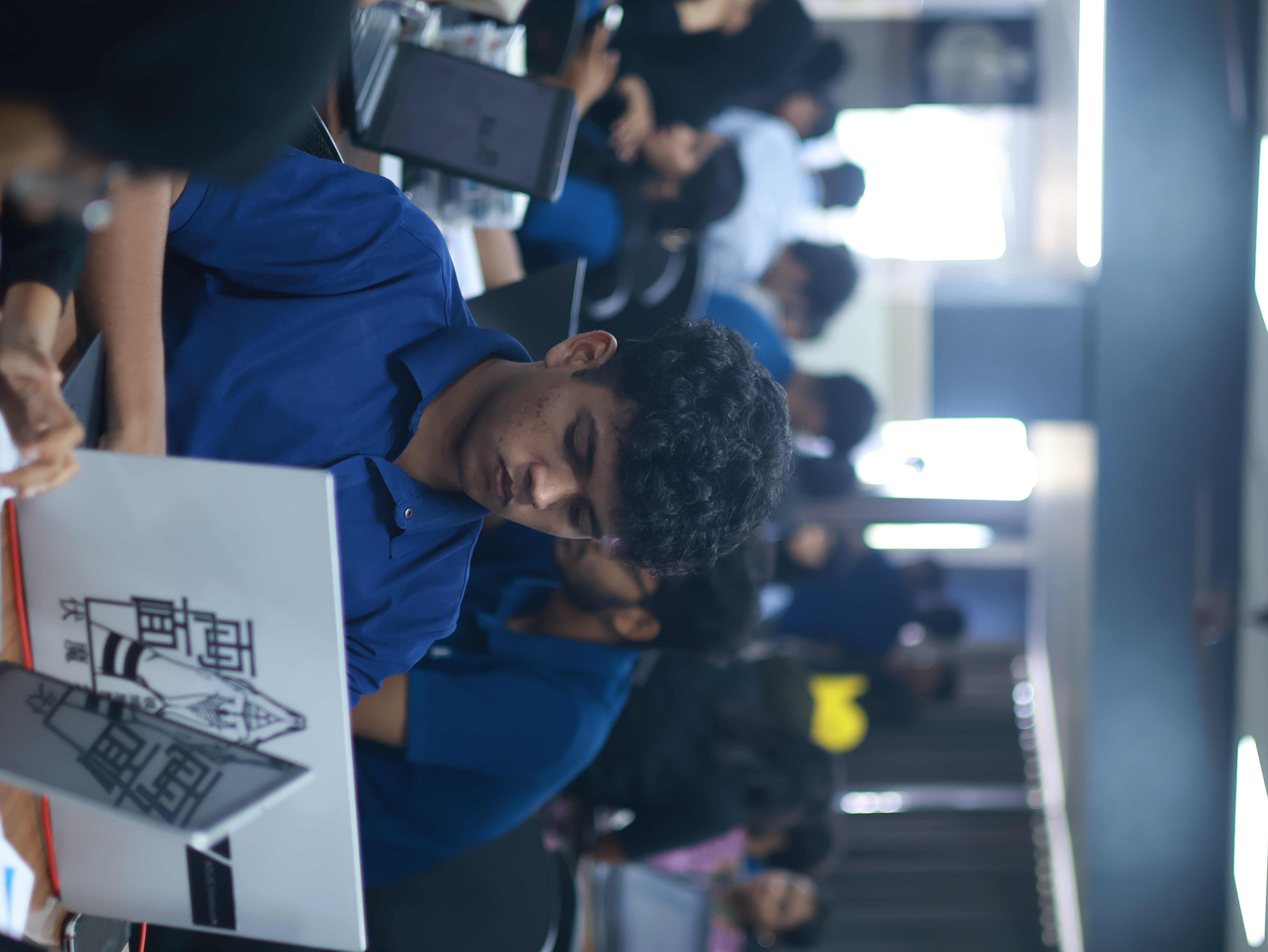Student with Laptop